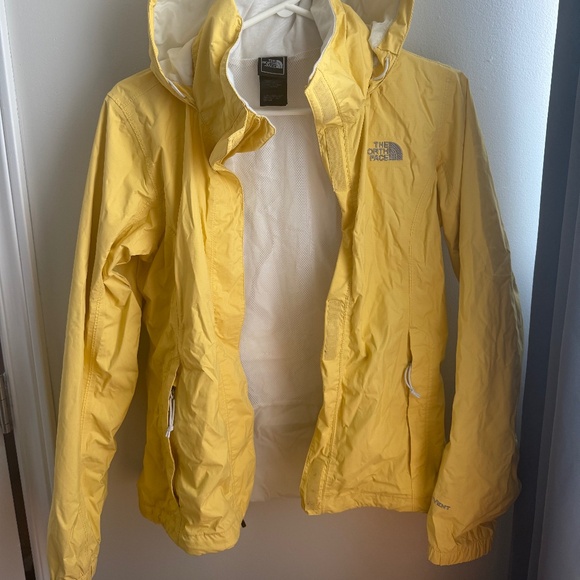 North face yellow rain jacket - Picture 1 of 5